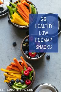 Looking for low FODMAP snack ideas? In this blog, you can find 26 healthy low FODMAP snacks that are quick and easy to make #FODMAP #snacks #healthy