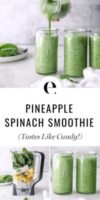 Today I have a (naturally) sweet and delicious green smoothie recipe that tastes so good you won’t even notice that you’re filling your belly with three cups of dark leafy greens. Spinach is a true superfood and is packed with a ton of essential nutrients that your body needs to thrive. It’s also mostly water, making this smoothie extra hydrating.