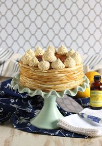 Lemon Mascarpone Crepe Cake #BrunchWeek - The Suburban Soapbox