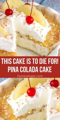 How to make a moist PINA COLADA CAKE Recipe -