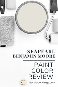 Benjamin Moore Seapearl is a light greige paint color perfect for interior and exterior applications. Learn more about this versatile neutral in our complete color guide from The Color Concierge.