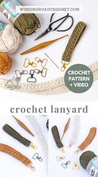 Elevate Your Accessories: Quick Crochet Lanyard Pattern + Video Walkthrough - Winding Road Crochet