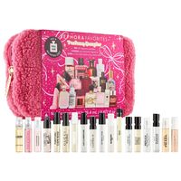 Final Sale: No returns or exchanges.Find the best value with this perfume sampler set. Perfectly giftable, this set comes with 18 sample-size fragrances ranging from florals and warm and spicy to fresh citrus scents. Choose your favorite, and then take the included scent certificate to any US Sephora store or sephora.com to redeem for a full size of your favorite featured fragrance at no extra cost.This Set Contains:- 0.05 oz/ 1.5 mL BURBERRY Her Eau de Parfum- 0.05 oz/ 1.5 mL Carolina Herrera G