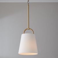 The Westchase Pendant features handsomely contemporary curves paired with a classic single-drop design for an old-meets-new aesthetic. Style this pendant in multiples over a kitchen island to add focused illumination to your space.