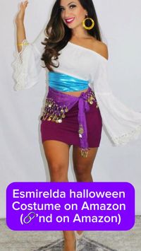 The hunchback of notre dame esmerelda halloween costume #esmirelda #halloweencostume #disney #disneyprincesscostume #halloweencostumewomen #gypsy #affiliate #amazonaffiliate