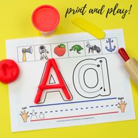 Alphabet Play Dough Mats