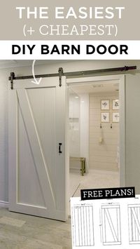 How to build a simple sliding barn door for beginners