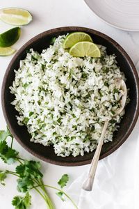 Cilantro Lime Rice (Just Like Chipotle) - Downshiftology