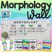 Morphology Activities - Morphology Wall -  The Science of Reading suggests that Morphology is so beneficial in teaching students how to be more fluent readers and to have better comprehension.  Morphology activities increase students' vocabulary. Morphology is the study of how parts of words, called morphemes, create different meanings by combining with each other or standing alone.  This Morphology Wall packet includes everything you need to create a morphology wall in your classroom.  It has t