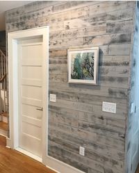 Stick on Shiplap In Reclaimed Weathered Wood White Brings The Outside In