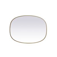 Sabine Metal Curved Oval Wall Mirror