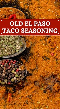 Spice up your taco night with the Old El Paso Taco Seasoning! This recipe reveals the perfect blend of spices to create that signature taco flavor. Whether for ground beef, chicken, or veggies, this homemade seasoning will take your tacos to the next level.