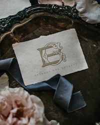 This customizable monogram crest features ornate vintage-inspired letters, that can be combined with your individual initials, to create a unique Victorian-inspired crest for your wedding stationery. This vintage Victorian monogram crest can be added to Minted stationery products to create a beautifully customized wedding invitation, wedding program, wedding menu, holiday card, or note card.