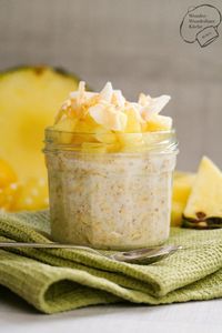 Overnight Oats mit Kokos und Ananas