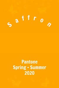 Pantone Saffron #pantone #trends #color #ss2020