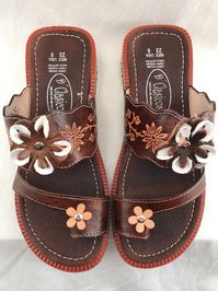 WOMENS LEATHER HUARACHE Traditional Floral Design Mexican Sandals all Sizes - Etsy UK