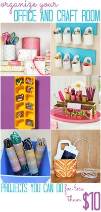 Office and Craft Space Organization Projects (that you can do for less than $10!) - All Cheap Crafts