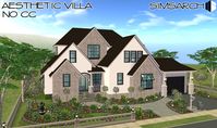 Mod The Sims - Aesthetic Villa - No CC