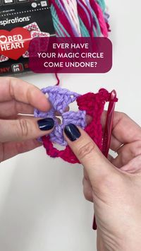 How to make a magic ring that will not come undone - One of the biggest problems with magic rings is that they can easily come undone. To prevent that from happening use the double magic ring method, where you crochet over two loops instead of one.