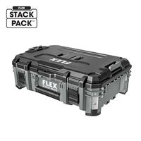 Pack everything you need for a day on the job with the FLEX STACK PACK™ Suitcase Tool Box. IP65 all-weather protection shields your tools and accessories from the elements, and an impact-resistant polypropylene body with aluminum reinforced corners offers protection from the toughest jobsite conditions. Quick-connect interlocking attachment points offer fast and effortless connectivity with any piece in the STACK PACK™ storage system so you can custom build your layout for the ultimate traveling