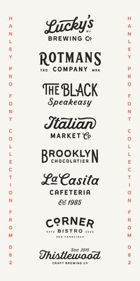 Hanley Pro is a modern vintage font duo that includes a sans serif and a serif font. The fonts are perfect for a variety of projects, from branding to print to web