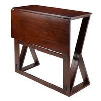 Winston Porter Burgettstown Counter Height Drop Leaf Solid Wood Dining Table | Wayfair