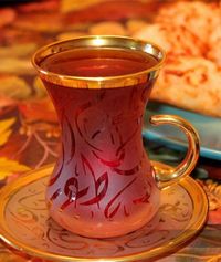 Tea…iraqi style! stikaan chai.