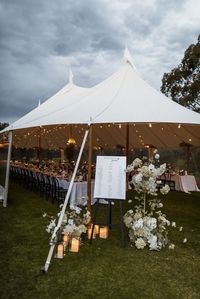 Floral, tenting, lighting, and catering