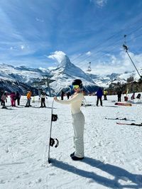 Snowboarding at Zermatt Matterhorn Ski Paradise