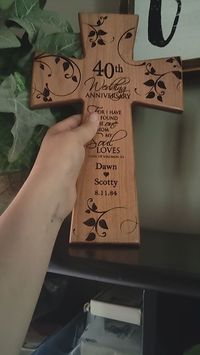 MATERIAL: Made of Solid Cherry Wood. DIMENSIONS: 12”x17”x0.5”. Weighs 1 lb 6 oz. Hand-Crafted & Laser Engraved. Order Processed 2-3 days. INCLUSIONS: Includes a notch on the back for easy hanging & display. Personalized to be as unique as your relationship. Made in USA.