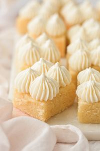 Whether you call them lemonies, lemon brownies or lemon blondies, these soft and chewy lemon cookie bars are dense and moist, with a delicious lemon buttercream.