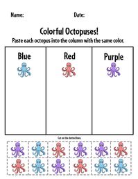 Free Octopus Activities and Worksheets for Preschool! ⋆ The Hollydog Blog