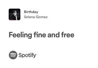 birthday | selena gomez | spotify lyrics