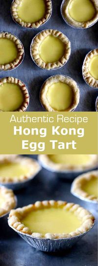 Egg tart or dan tat is a delicious Hong Kong egg custard-based pastry that probably originated from Portuguese pastel de nata and English custard tart.   #dantat #eggcustard #custardtart #chineserecipe #chinesefood #hongkongfood #chinesecuisine #worldcuisine #196flavors #dessert