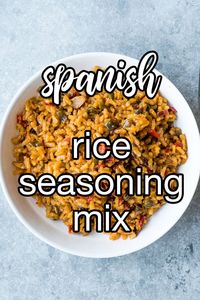 Spanish Rice Seasoning Mix - Looking to spice things up a bit? This Spanish rice seasoning mix is great to keep on hand for when you want to add a little Mexican flair to your rice. | CDKitchen.com