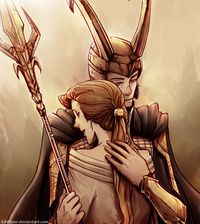 Frigga and Loki by Kibbitzer.deviantart.com on @deviantART