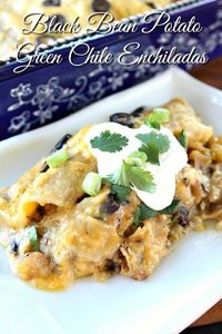 I know, I know…. this might sound a bit weird putting these ingredients together, but this is a great vegetarian meal. Black bean potato green chile enchiladas are tasty, filling and on the healthier side, plus this can easily be turned into a vegan recipe by using vegan cheese and omitting the sour cream, or making this without...Read More