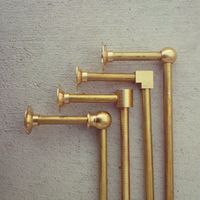 Solid brass pipe towel bar. Perfect for you bathroom, kitchen or bedroom. This can easily be wall mounted or under an existing shelf to hang towels, pots, pans, jewelry and so much more. We love the s