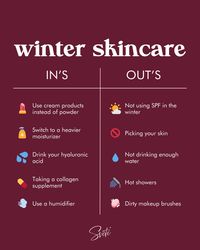 Winter brings cold weather and a drop in humidity, which can cause dry hair, skin, and nails. Try incorporating some of these changes in your routine as we welcome the new season 🌨️ #beautyfusion #winterskincare #dryskin #skincaretips