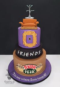 Friends Central Perk TV show birthday cake by Dutch Girls Baking Co.