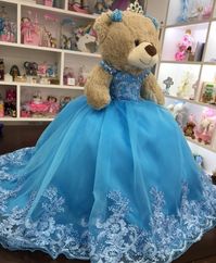 Purchase the Build-A-Bear upgrade by pressing on the link below https://www.etsy.com/listing/1048749321/build-a-bear-quinceanera-teddy-bear?ref=shop_home_active_6&frs=1 Make it extra special by purchasing the arch gift wrapping Looking for something extraordinary for that upcoming special occasion? This Quinceanera Teddy Bear is perfect for that special occasion as it will be personalized. It will be the perfect gift for the birthday girl. We can make this bear in many colors. Each bear will