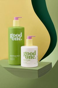 Good One’s packaging, designed by New Zealand-based Special Design, uses vibrant color-blocking and playful typography to create a welcoming and approachable aesthetic.