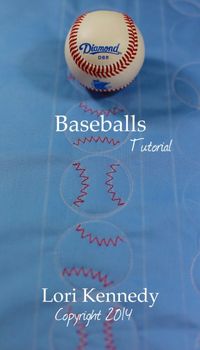 Free Motion Quilted Baseballs