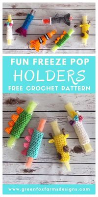 Fun Ice Pop Holder Free Crochet Patterns