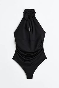 Body dos nu drapé - Noir - FEMME | H&M FR 6