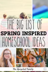 Feeling a little Cabin Fever? A big list of 20 Spring Homeschool Activities and Ideas, from preschool to teens. Get into spring and out into nature from arts and crafts to nature unit studies and more. #spring #homeschool #springhomeschoolactivities #springhomeschoolpreschool #springhomeschoolunit #springactivities #springcrafts #homeschoolactivities