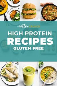 Find a list of over 20 of the best gluten-free high-protein recipes for every diet and preference to reach your protein goals with ease!