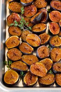 This recipe for roasted figs is fresh figs cut in half, then dredged in sugar and sweet spices and cooked to caramelized perfection.