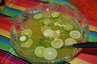 "Maybe Margarita Punch ~ Non-Alcoholic," from "Shaken Together" -- Made for a work party where "tequila + employees + clients = bad news"