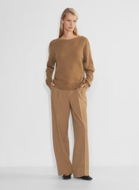 CASHMERE RELAXED BOATNECK SWEATER | Aritzia